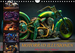 Motorrad illusionen (Wandkalender 2024 DIN A4 quer), CALVENDO Monatskalender von Meutzner,  Dirk