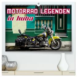Motorrad Legenden in Kuba (hochwertiger Premium Wandkalender 2024 DIN A2 quer), Kunstdruck in Hochglanz von von Loewis of Menar,  Henning