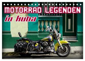 Motorrad Legenden in Kuba (Tischkalender 2024 DIN A5 quer), CALVENDO Monatskalender von von Loewis of Menar,  Henning