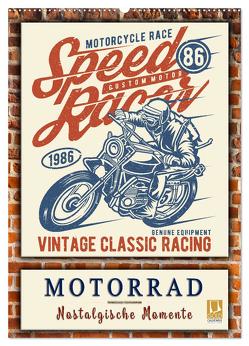 Motorrad – nostalgische Momente (Wandkalender 2024 DIN A2 hoch), CALVENDO Monatskalender von Roder,  Peter