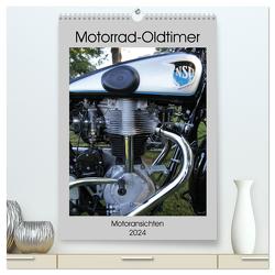 Motorrad Oldtimer – Motoransichten (hochwertiger Premium Wandkalender 2024 DIN A2 hoch), Kunstdruck in Hochglanz von Ehrentraut,  Dirk
