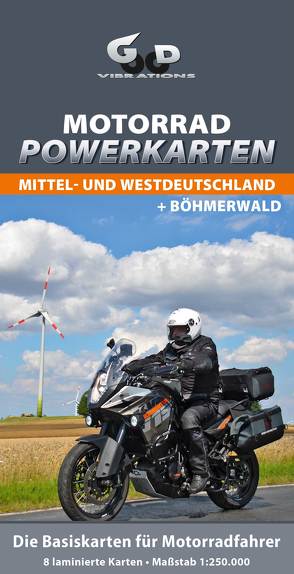 Motorrad Powerkarten Mittel- und Westdeutschland + Böhmerwald von Hinterschuster,  Klaus