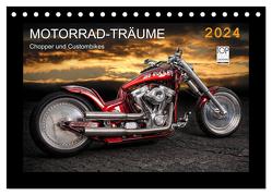 Motorrad-Träume – Chopper und Custombikes (Tischkalender 2024 DIN A5 quer), CALVENDO Monatskalender von Pohl,  Michael