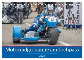 Motorradgespanne am Jochpass (Tischkalender 2024 DIN A5 quer), CALVENDO Monatskalender von Käufer,  Stephan