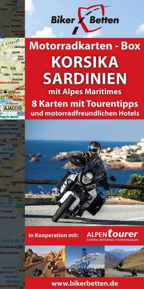 Motorradkarten-Box Korsika | Sardinien von Fennel,  Stephan, Schmitz,  Peter