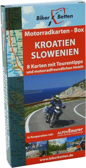 Motorradkarten Box Kroatien Slowenien