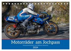 Motorräder am Jochpass (Tischkalender 2024 DIN A5 quer), CALVENDO Monatskalender von Käufer,  Stephan