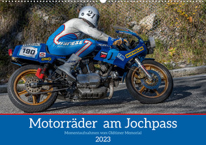 Motorräder am Jochpass (Wandkalender 2023 DIN A2 quer) von Käufer,  Stephan