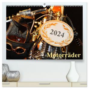 Motorräder (hochwertiger Premium Wandkalender 2024 DIN A2 quer), Kunstdruck in Hochglanz von Kauss www.kult-fotos.de,  Kornelia