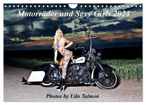 Motorräder und Sexy Girls (Wandkalender 2024 DIN A4 quer), CALVENDO Monatskalender von Talmon,  Udo