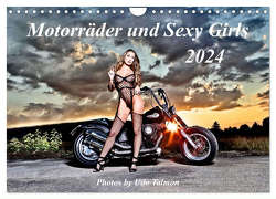 Motorräder und Sexy Girls (Wandkalender 2024 DIN A4 quer), CALVENDO Monatskalender von Talmon,  Udo