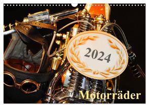 Motorräder (Wandkalender 2024 DIN A3 quer), CALVENDO Monatskalender von Kauss www.kult-fotos.de,  Kornelia