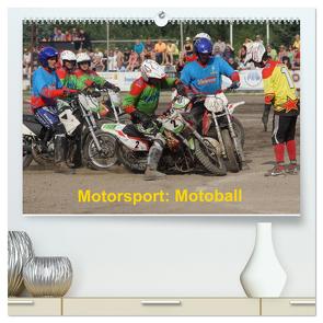 Motorsport: Motoball (hochwertiger Premium Wandkalender 2024 DIN A2 quer), Kunstdruck in Hochglanz von Heimar,  Foto