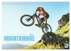 Mountainbike – Über Stock und Stein: Edition Funsport (Tischkalender 2024 DIN A5 quer), CALVENDO Monatskalender von CALVENDO,  CALVENDO