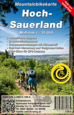 Mountainbikekarte Hoch-Sauerland von KKV Kartographische Kommunale Verlagsgesellschaft mbH