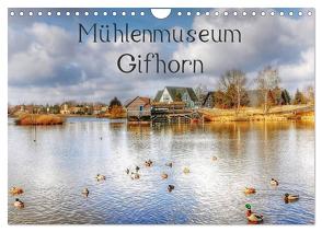Mühlenmuseum Gifhorn (Wandkalender 2024 DIN A4 quer), CALVENDO Monatskalender von - Uwe Vahle,  Kordula