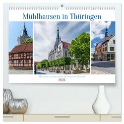 Mühlhausen in Thüringen (hochwertiger Premium Wandkalender 2024 DIN A2 quer), Kunstdruck in Hochglanz von Gierok-Latniak ; Magic Artist Design,  Steffen