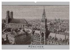 München, alte Postkarten neu interpretiert. (Wandkalender 2024 DIN A2 quer), CALVENDO Monatskalender von Renken,  Erwin