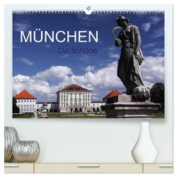 München – Die Schöne (hochwertiger Premium Wandkalender 2024 DIN A2 quer), Kunstdruck in Hochglanz von boeTtchEr,  U