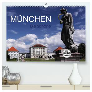 München – Die Schöne (hochwertiger Premium Wandkalender 2024 DIN A2 quer), Kunstdruck in Hochglanz von boeTtchEr,  U