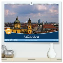 München – Facetten einer Stadt (hochwertiger Premium Wandkalender 2024 DIN A2 quer), Kunstdruck in Hochglanz von Höfer,  Christoph