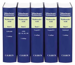 Münchener Kommentar zum Wettbewerbsrecht Gesamtwerk von Bien,  Florian, Meier-Beck,  Peter, Montag,  Frank, Säcker,  Franz-Jürgen