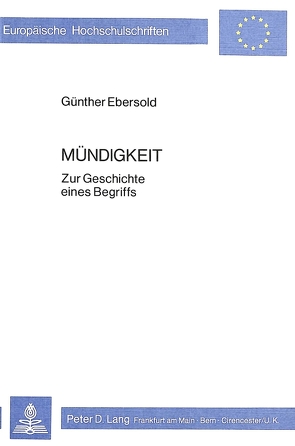 Mündigkeit von Ebersold,  Günther