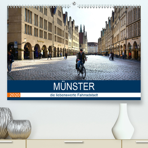 Münster – die liebenswerte Fahrradstadt (Premium, hochwertiger DIN A2 Wandkalender 2020, Kunstdruck in Hochglanz) von Bartruff,  Thomas