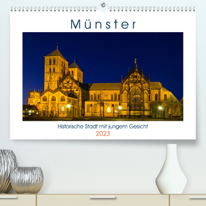 Münster – Historische Stadt mit jungem Gesicht (Premium, hochwertiger DIN A2 Wandkalender 2023, Kunstdruck in Hochglanz) von Michalzik,  Paul