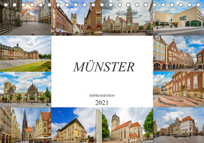 Münster Impressionen (Tischkalender 2021 DIN A5 quer) von Meutzner,  Dirk