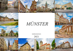 Münster Impressionen (Wandkalender 2021 DIN A3 quer) von Meutzner,  Dirk