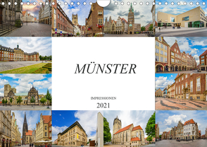 Münster Impressionen (Wandkalender 2021 DIN A4 quer) von Meutzner,  Dirk
