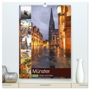 Münster – Stadt und Natur (hochwertiger Premium Wandkalender 2024 DIN A2 hoch), Kunstdruck in Hochglanz von Herzog,  Gregor