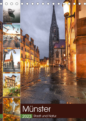 Münster – Stadt und Natur (Tischkalender 2023 DIN A5 hoch) von Herzog,  Gregor