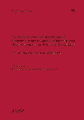 Münsterische Sozialrechtstagung (10.) von Kollhosser,  Helmut
