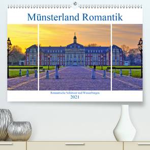 Münsterland Romantik – Romantische Schlösser und Wasserburgen (Premium, hochwertiger DIN A2 Wandkalender 2021, Kunstdruck in Hochglanz) von Michalzik,  Paul