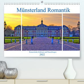 Münsterland Romantik – Romantische Schlösser und Wasserburgen (Premium, hochwertiger DIN A2 Wandkalender 2022, Kunstdruck in Hochglanz) von Michalzik,  Paul