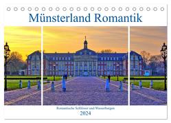 Münsterland Romantik – Romantische Schlösser und Wasserburgen (Tischkalender 2024 DIN A5 quer), CALVENDO Monatskalender von Michalzik,  Paul