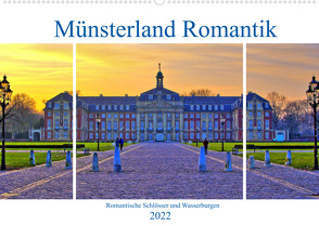 Münsterland Romantik – Romantische Schlösser und Wasserburgen (Wandkalender 2022 DIN A2 quer) von Michalzik,  Paul