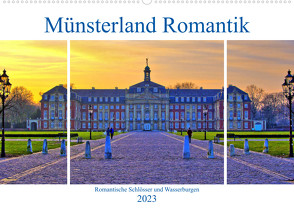 Münsterland Romantik – Romantische Schlösser und Wasserburgen (Wandkalender 2023 DIN A2 quer) von Michalzik,  Paul