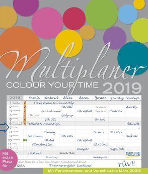 Multiplaner – Colour your time 240219 2019 von Halbleib,  Beate