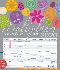 Multiplaner – Colour your time 2020 von Halbleib,  Beate, Korsch Verlag