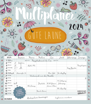 Multiplaner – Gute Laune 2024 von Büdinger,  Mo, Korsch Verlag