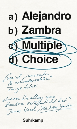 Multiple Choice von Zambra,  Alejandro