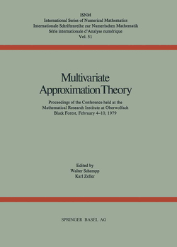 Multivariate Approximation Theory von SCHEMPP, ZELLER