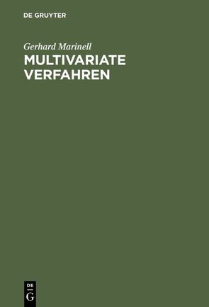 Multivariate Verfahren von Marinell,  Gerhard