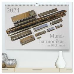 Mundharmonikas im Blickpunkt (hochwertiger Premium Wandkalender 2024 DIN A2 quer), Kunstdruck in Hochglanz von Rohwer,  Klaus