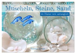 Muscheln, Steine, Sand (Wandkalender 2024 DIN A4 quer), CALVENDO Monatskalender von Kruse,  Gisela