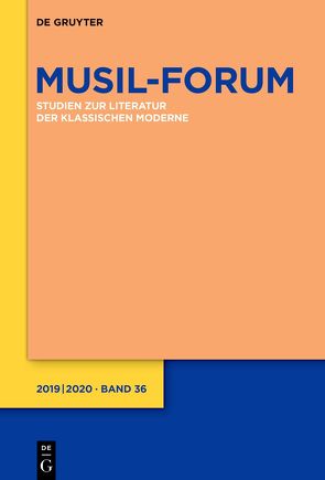 Musil-Forum / 2019/2020 von Wolf,  Norbert Christian, Zeller,  Rosmarie