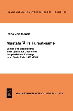 Mustafa ‚Ali’s Fursat-name von von Mende,  Rana